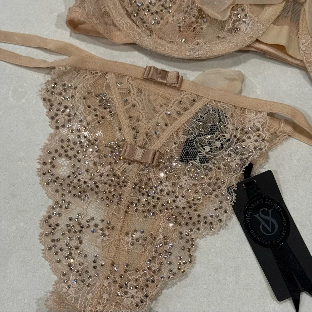 Victoria's Secret Designer Fashion Show Swarovski Crystal Bra & Panty Set - Picture 3 of 16